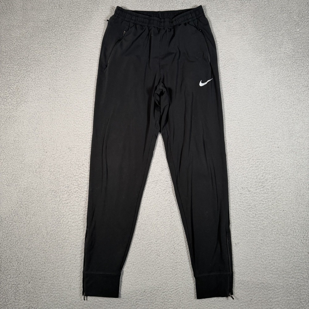 Nike Essential Thermal Woven Joggers Womens Medium Black Elastic Waist Pants